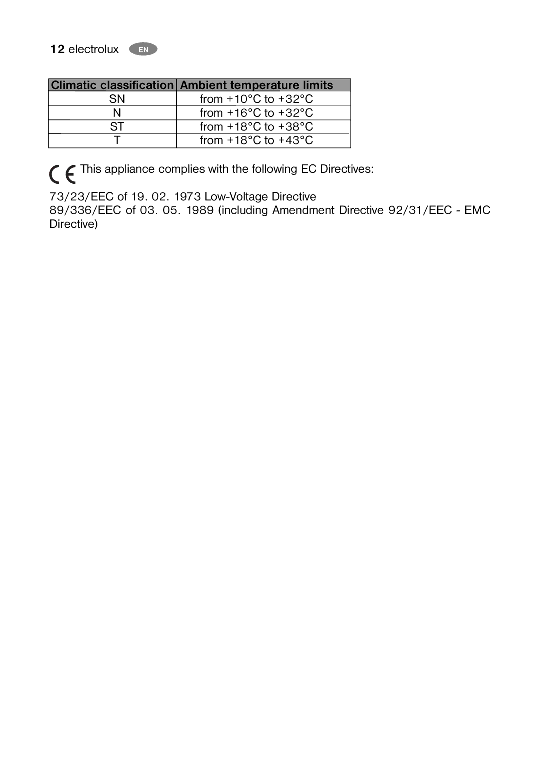 Electrolux ECM 30325 W, ECM 26325 W user manual Electrolux EN 