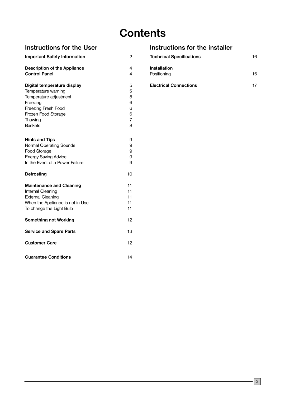 Electrolux ECM 3857, ECM 3057, ECM 2257, ECM 1957 manual Contents 