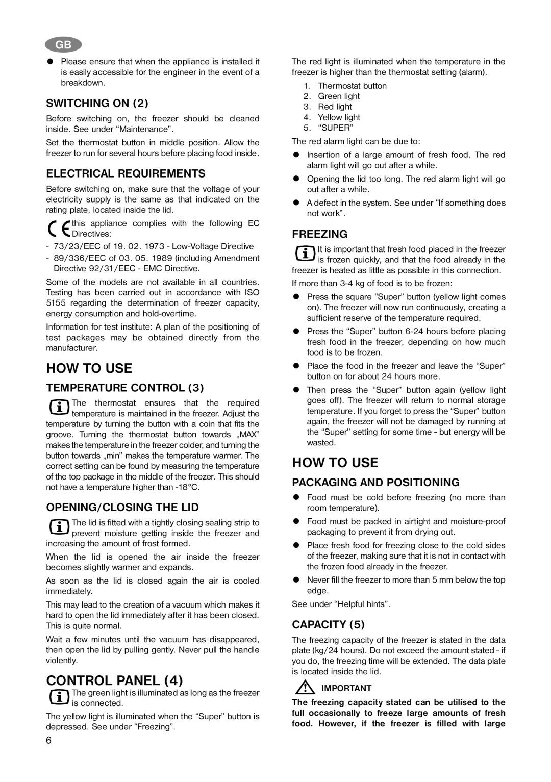 Electrolux ECN 4157, ECN 5157 installation manual HOW to USE, Control Panel 