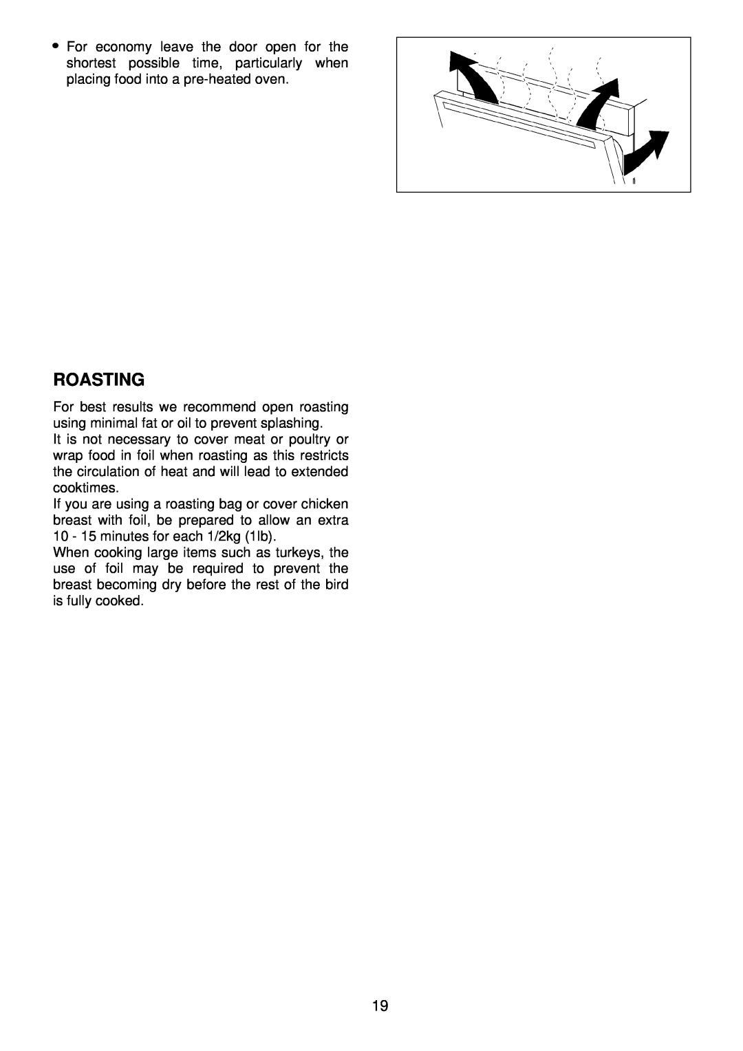 Electrolux EDB 872 manual Roasting 