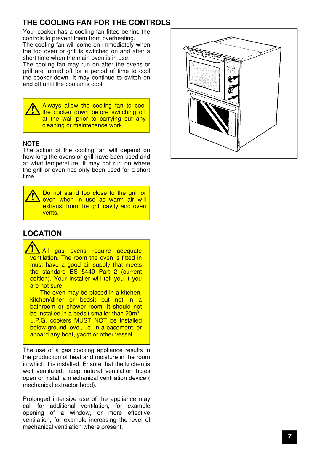 Electrolux EDB 874 manual Cooling FAN for the Controls, Location 