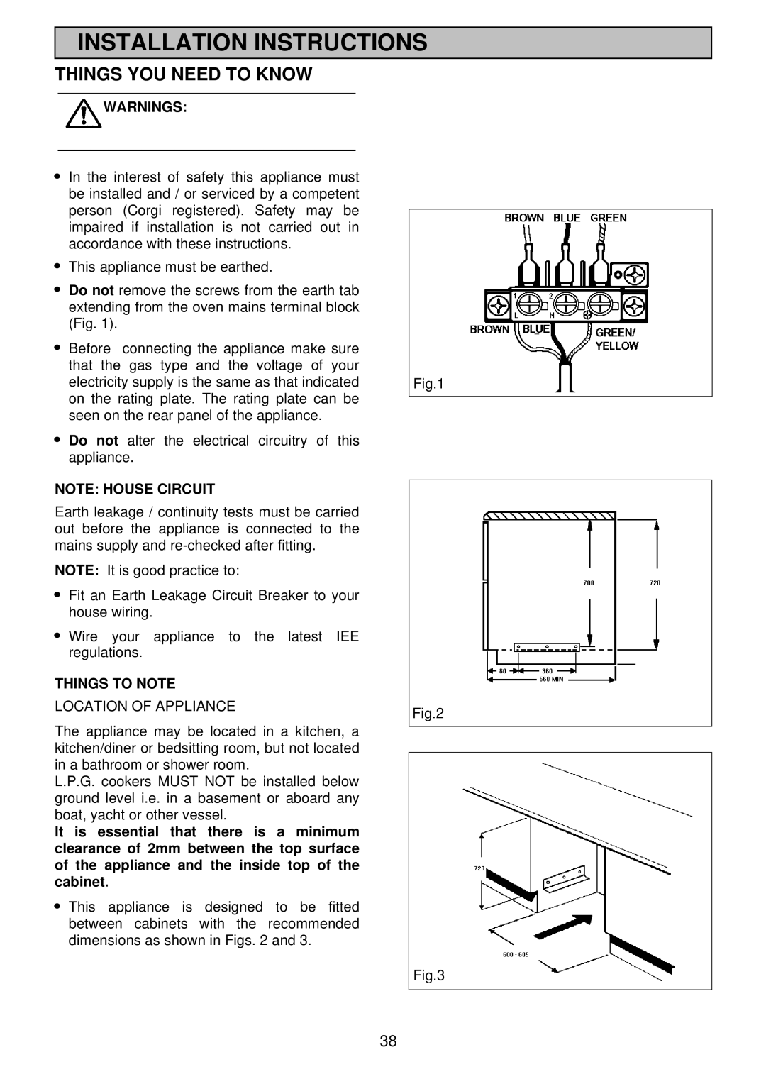 Electrolux EDB 876 manual Installation Instructions, Things YOU Need to Know 