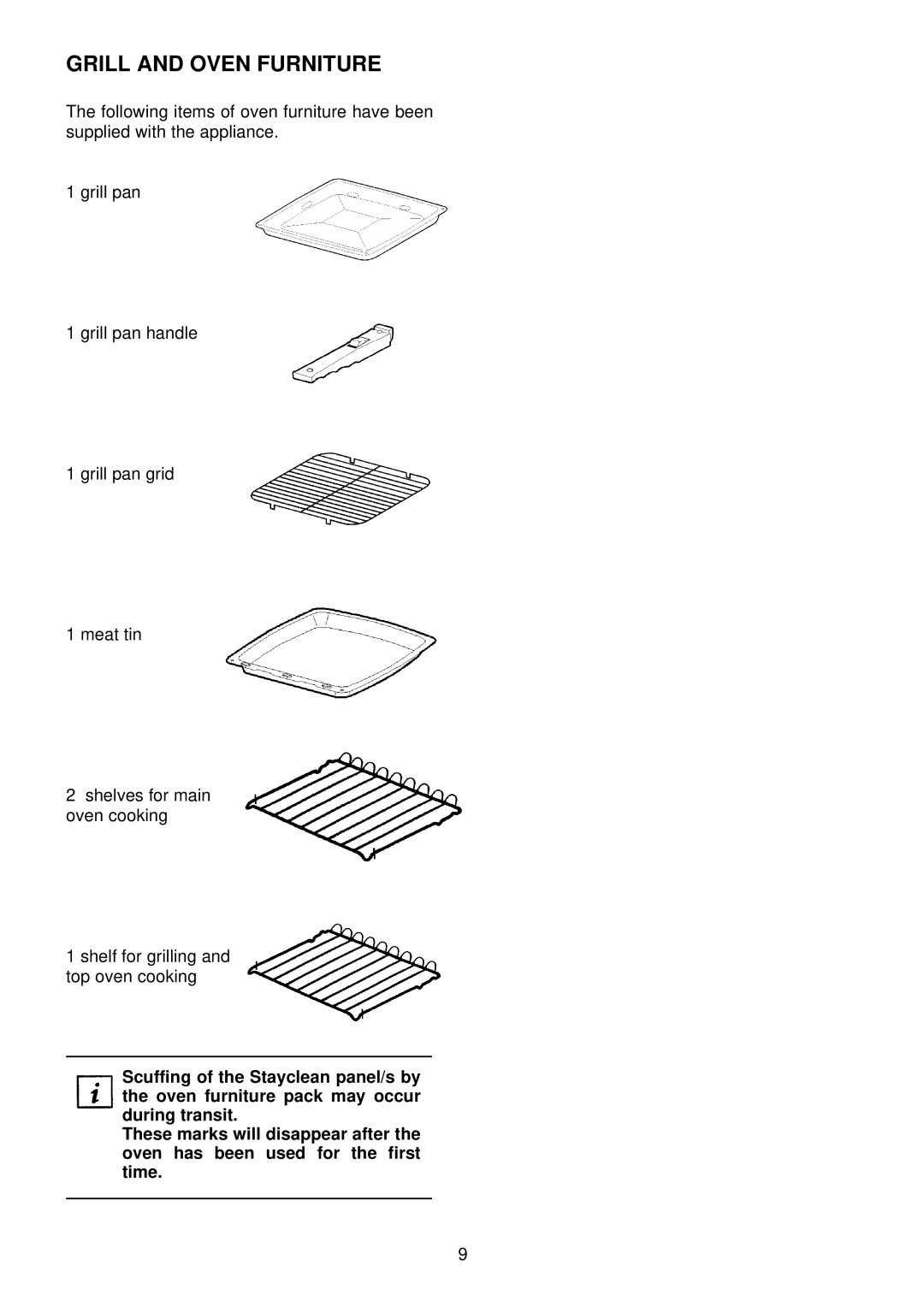 Electrolux EDB 876 manual Grill and Oven Furniture 