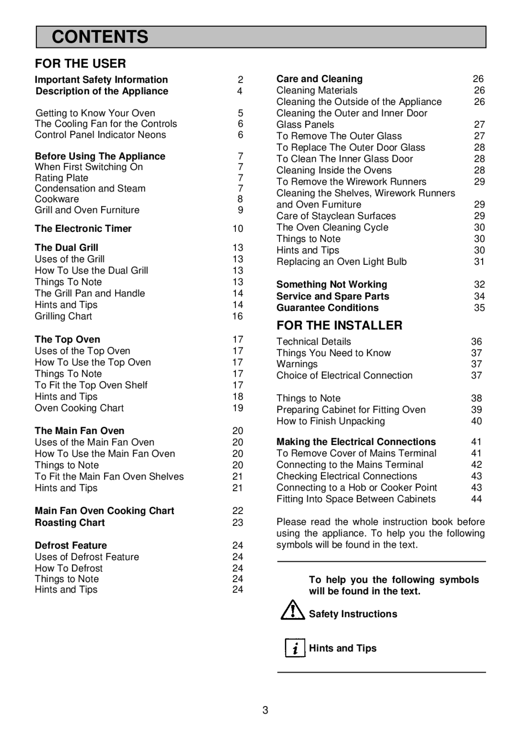 Electrolux EDB710 manual Contents 