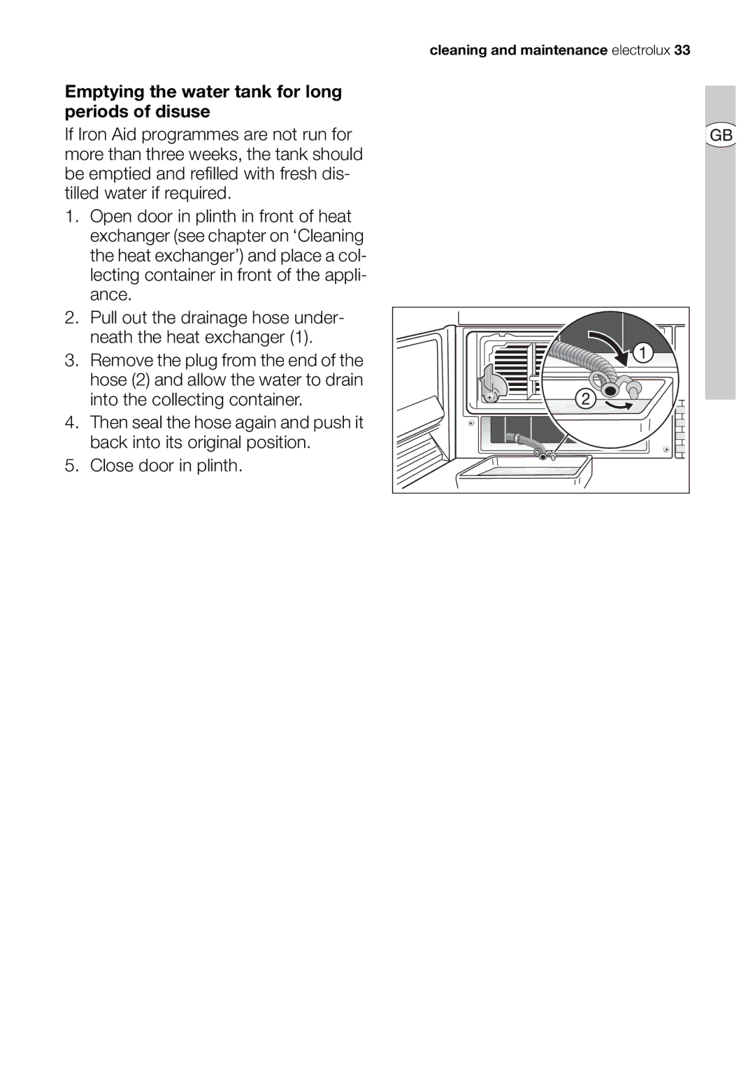 Electrolux EDI 96150 user manual Cleaning and maintenance electrolux 