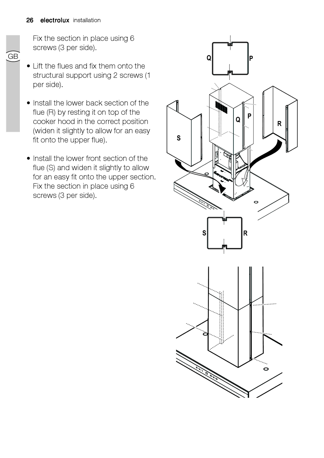 Electrolux EFA 9673 - 90673 user manual Electrolux installation 