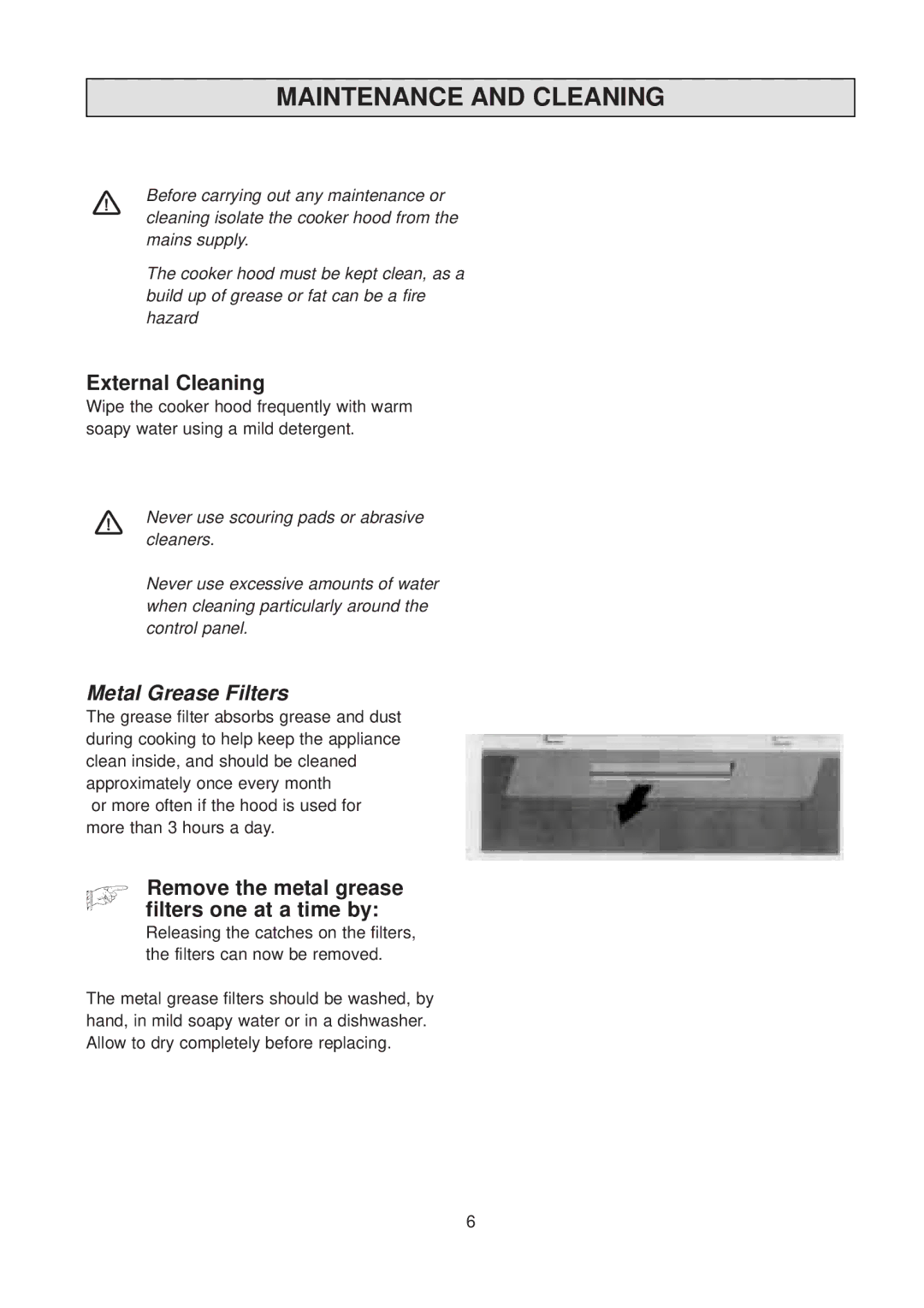 Electrolux EFC 630 manual Maintenance and Cleaning, External Cleaning 