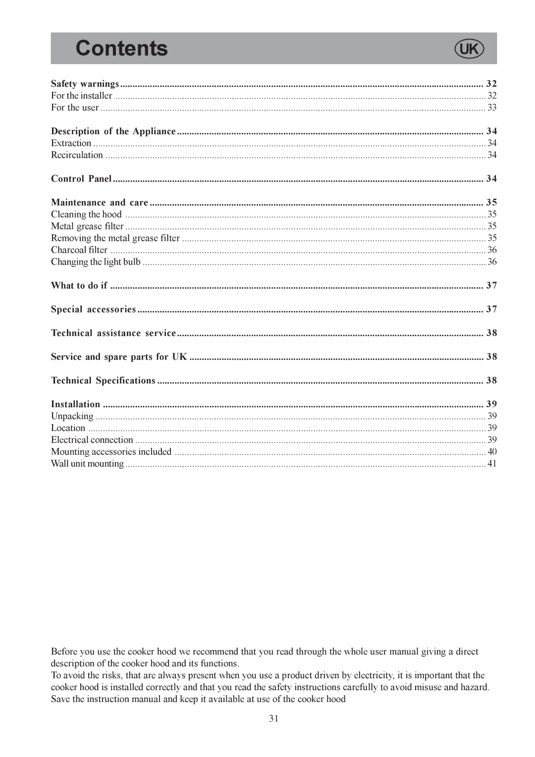 Electrolux EFC 9440 user manual Contents 