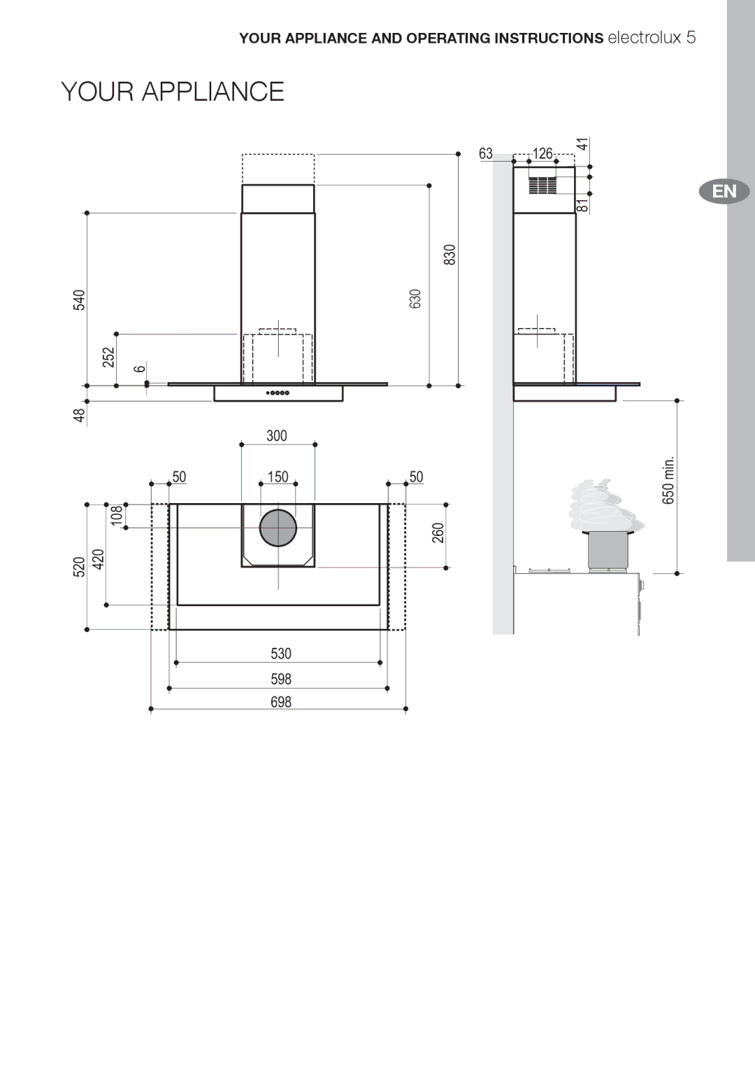 Electrolux EFC70710 user manual Your Appliance 