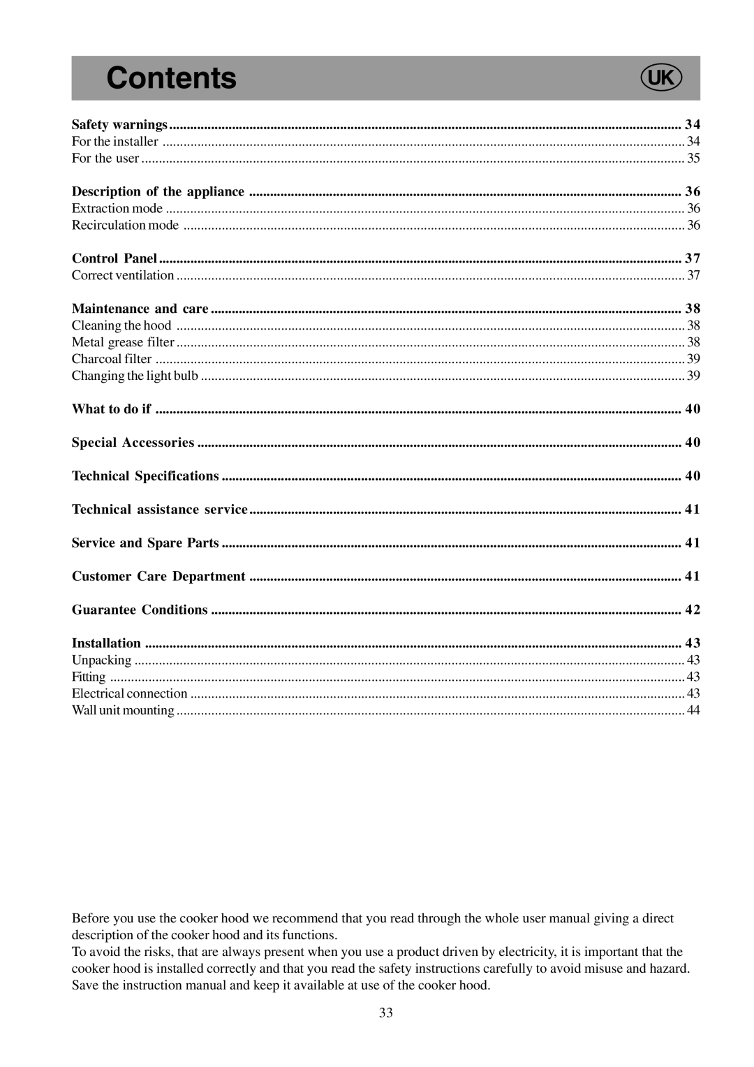 Electrolux EFC 650-950-600-900, EFCL 650-EFC 12011, CH600-900 user manual Contents 