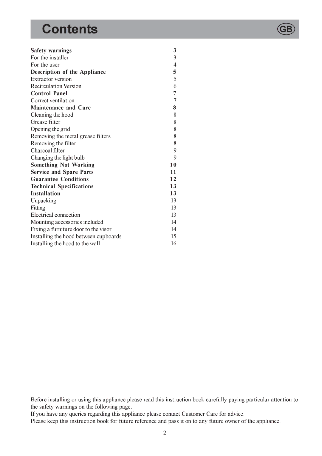 Electrolux EFI 635, EFI 640 user manual Contents 