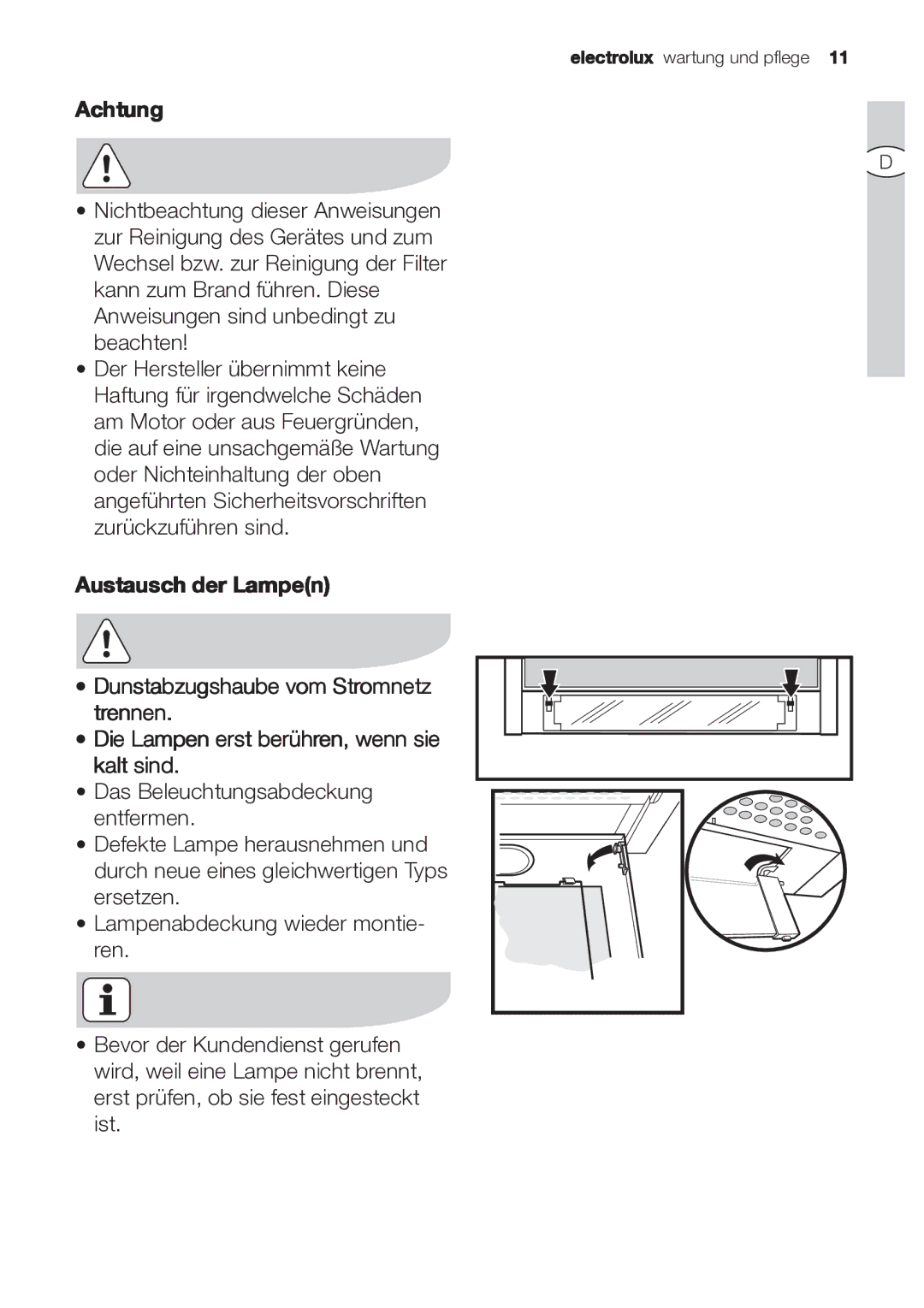 Electrolux EFP 60202 user manual Achtung 