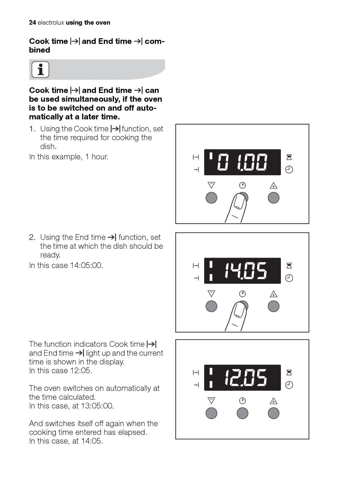 Electrolux EH L4-4 user manual Electrolux using the oven 