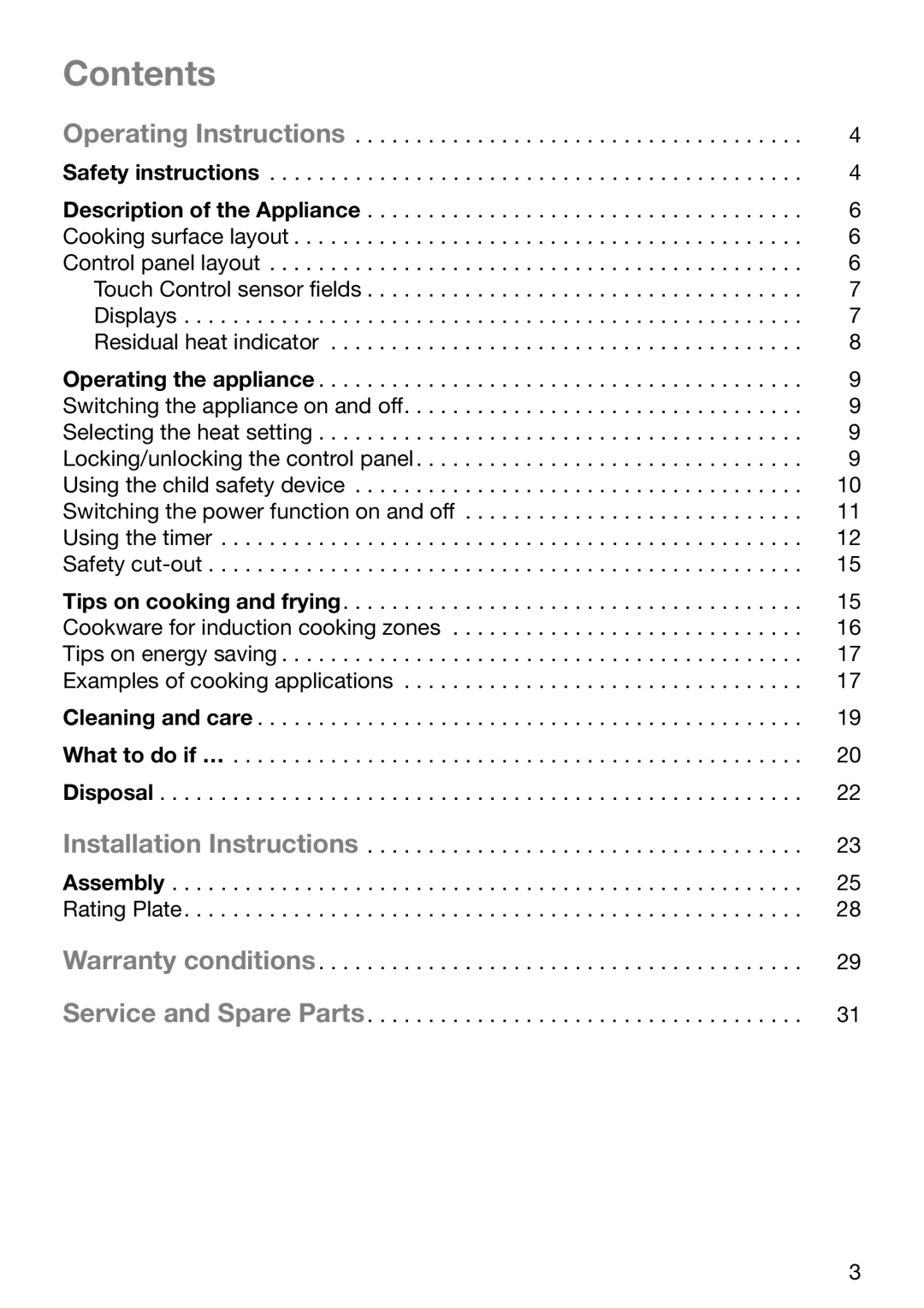 Electrolux EHD 6005 P manual Contents 