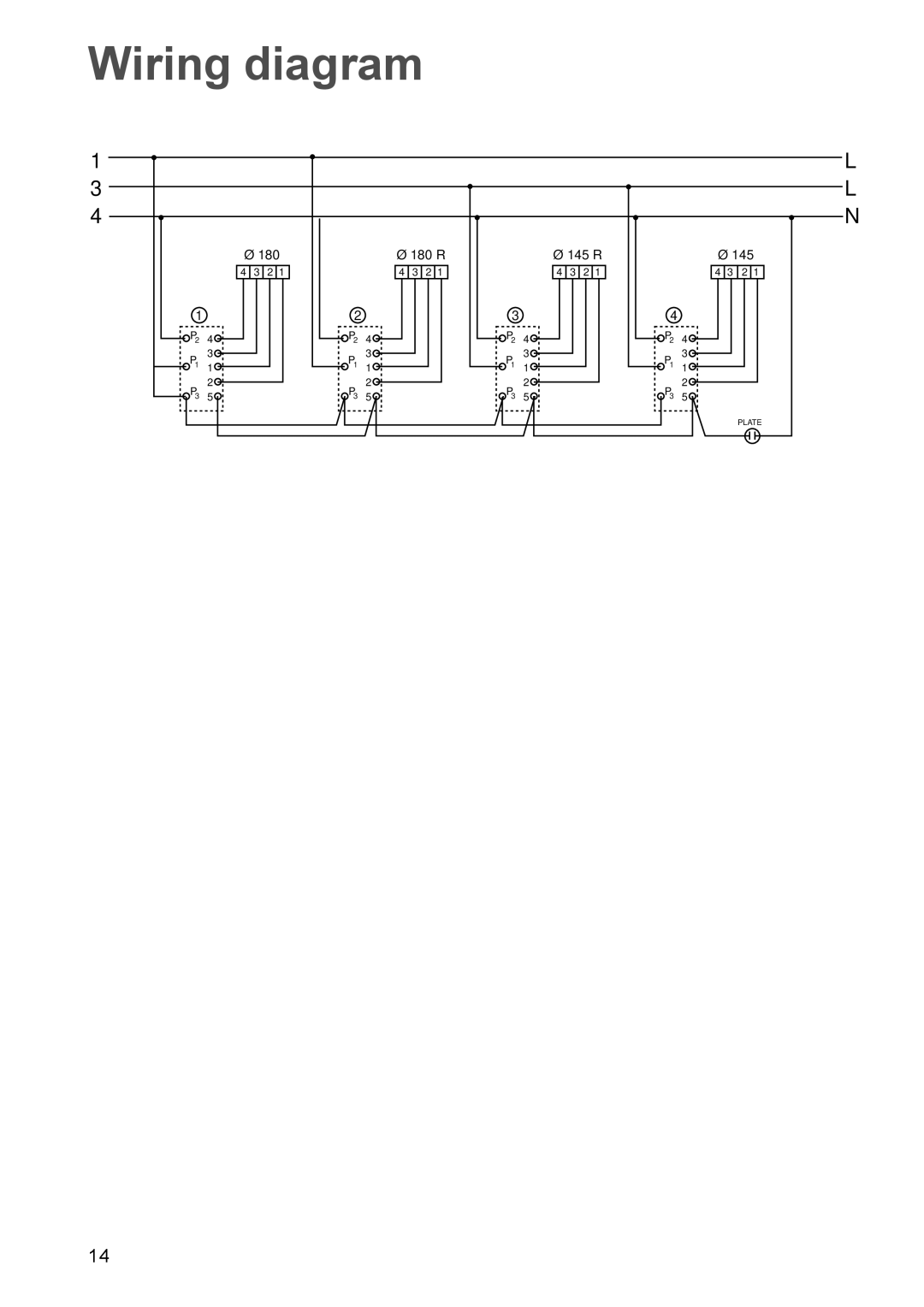 Electrolux EHE 688W, EHE 688 B manual Wiring diagram 