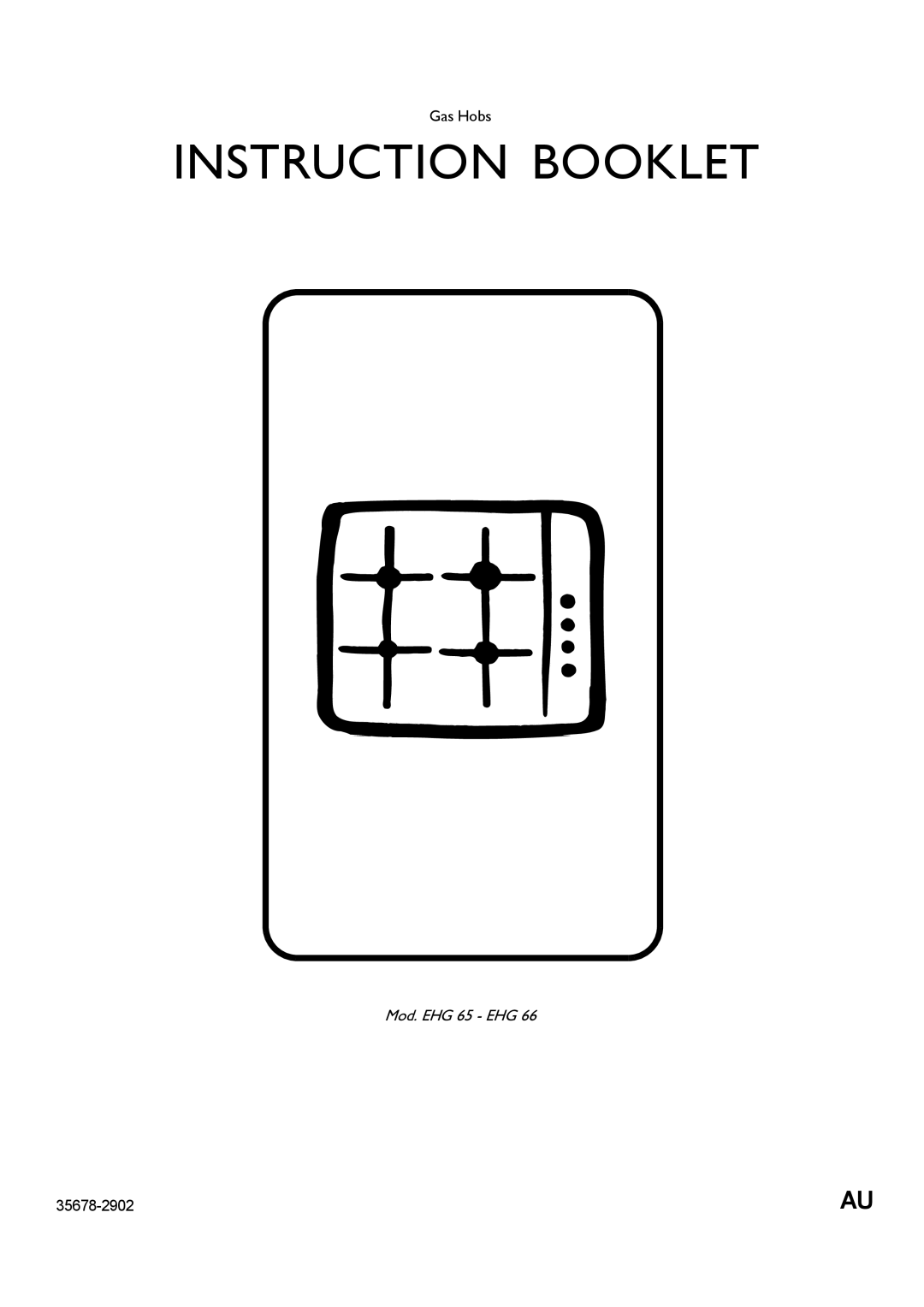 Electrolux EHG 66, EHG 65 manual Instruction Booklet 