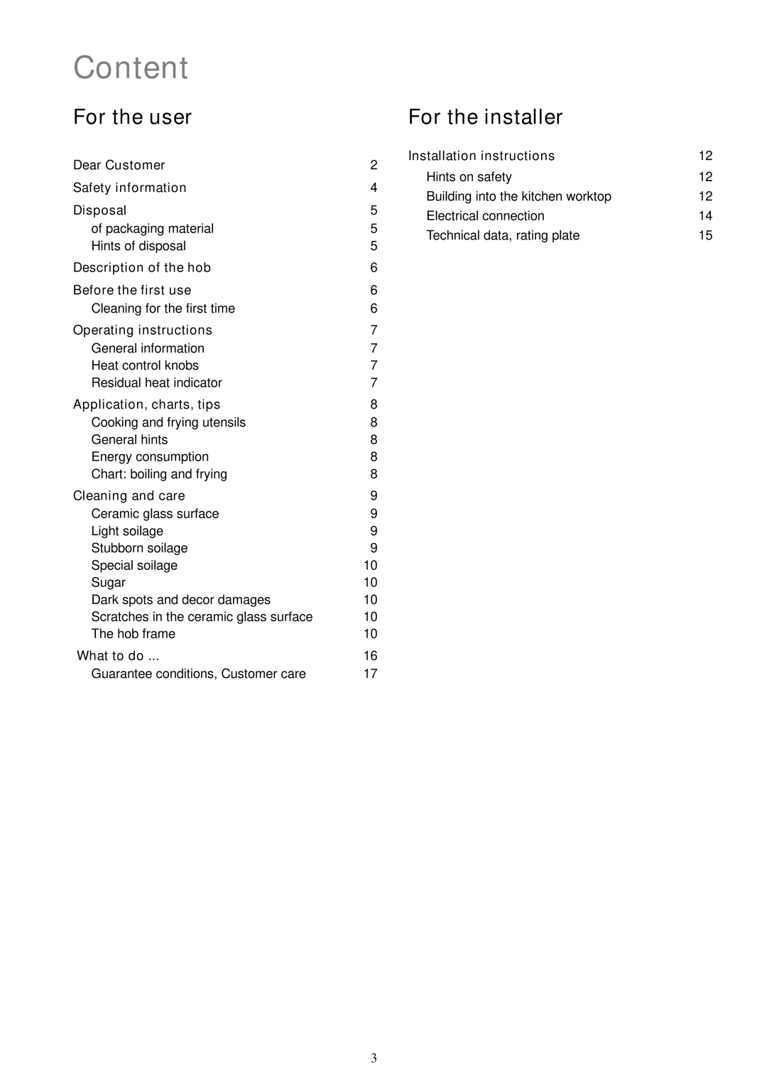 Electrolux EHO 602 K manual Content 