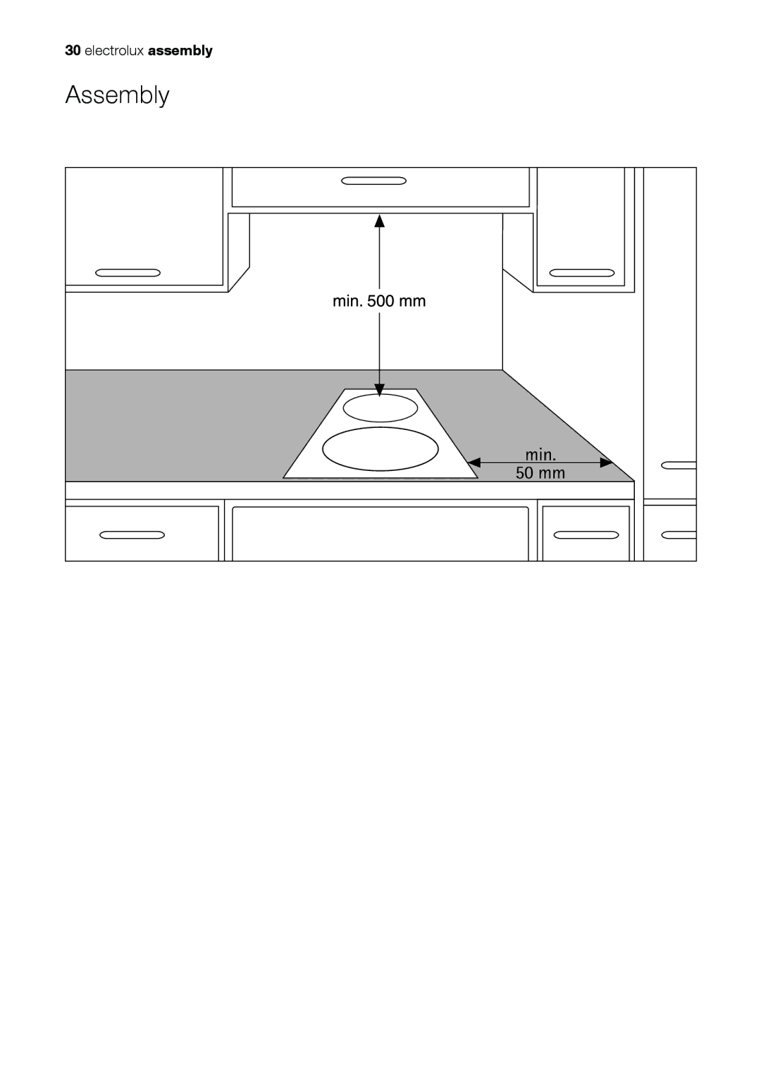 Electrolux EHS 36020 U user manual Assembly 