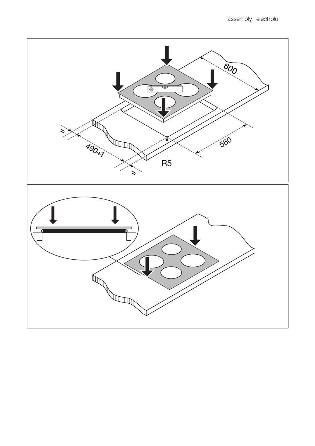 Electrolux EHS 60020 K user manual Assembly electrolux 