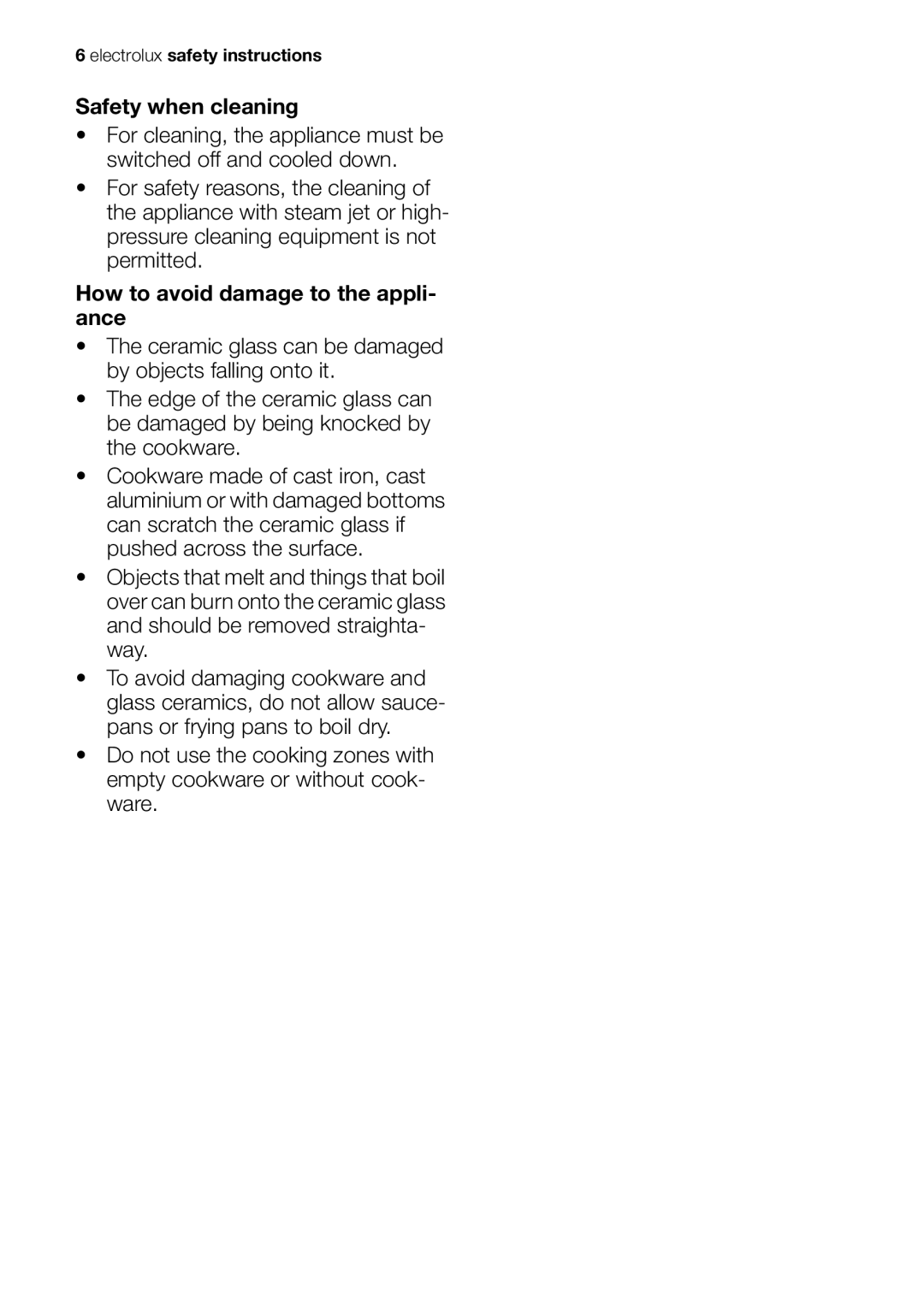 Electrolux EHS 60020 K user manual Electrolux safety instructions 