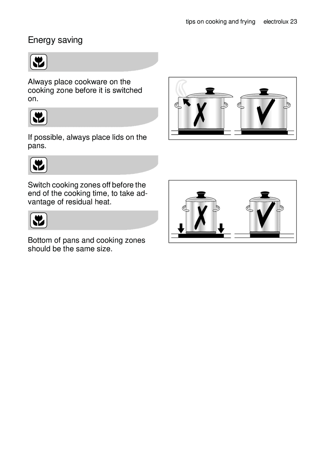 Electrolux EHS601210P user manual Energy saving 