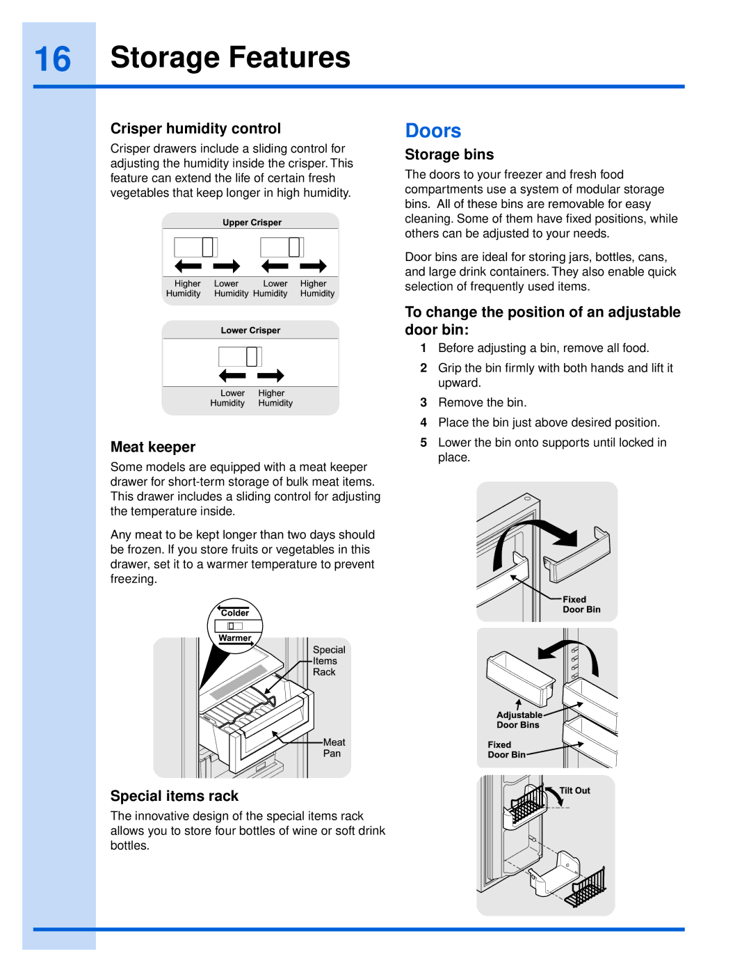 Electrolux EI26SS55GS manual Doors 