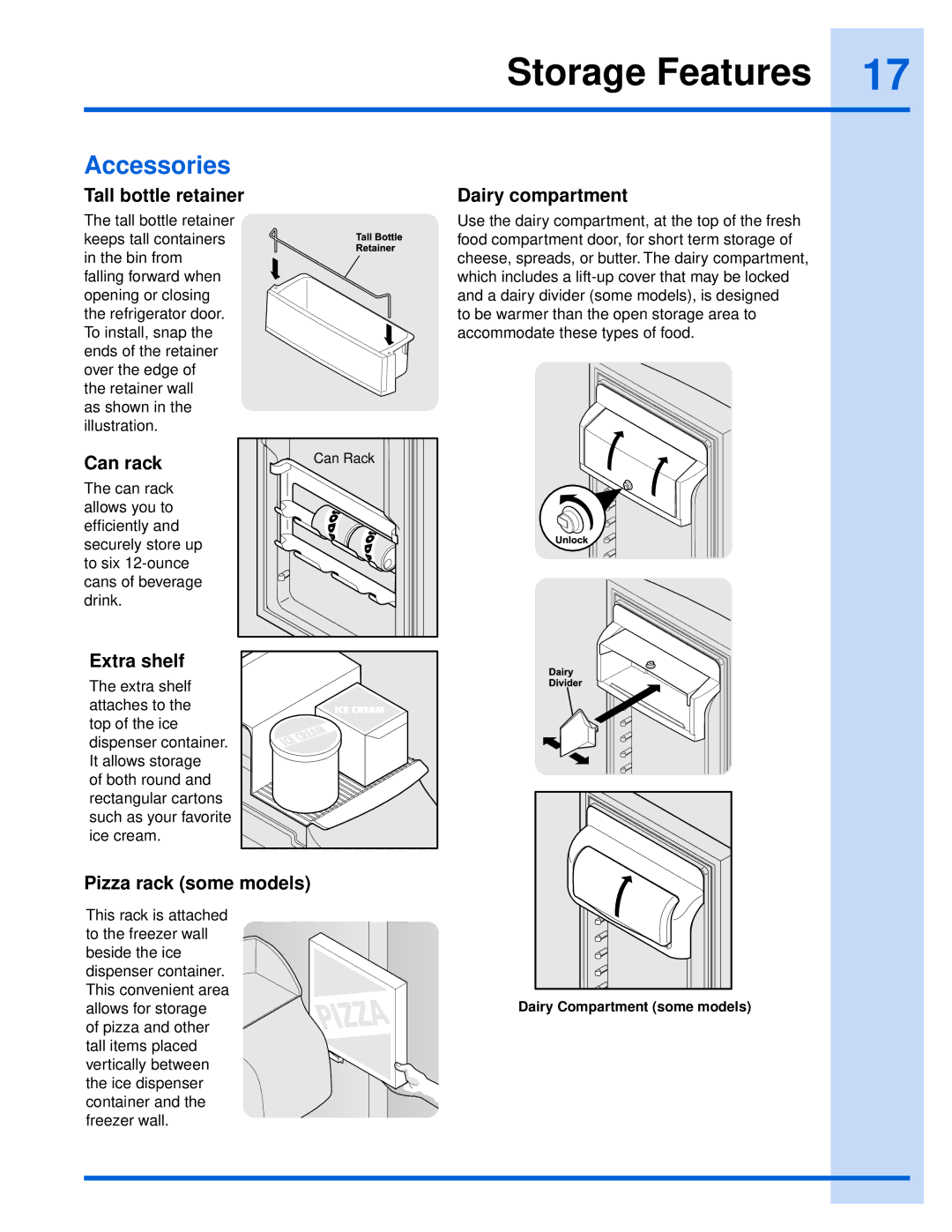 Electrolux EI26SS55GS manual Accessories 