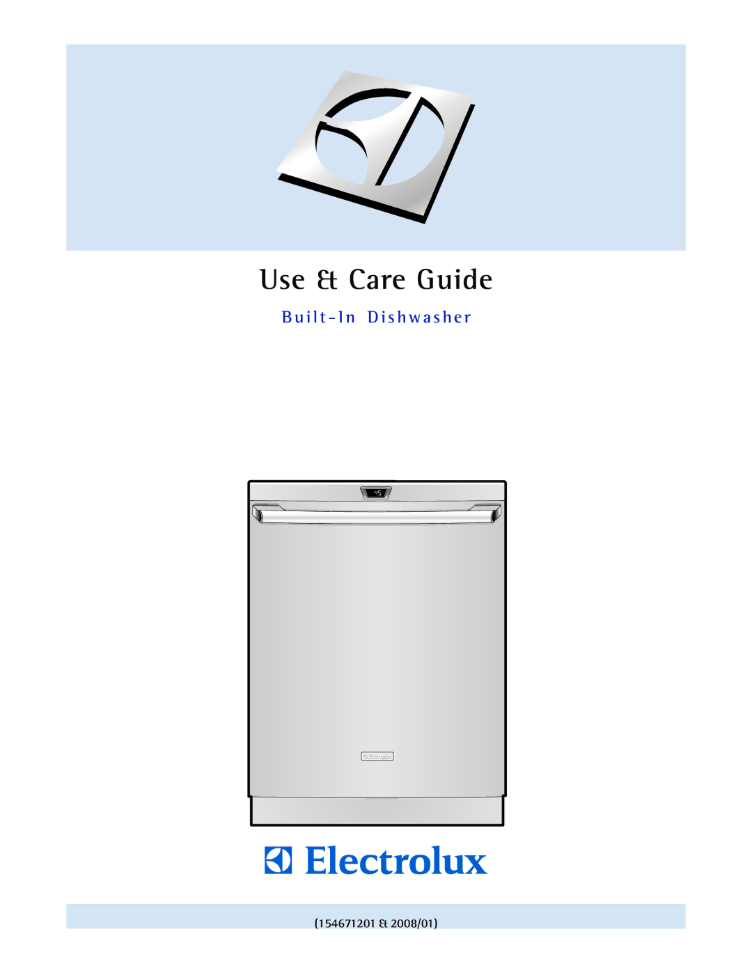 Electrolux EIDW6105 manual Use & Care Guide 