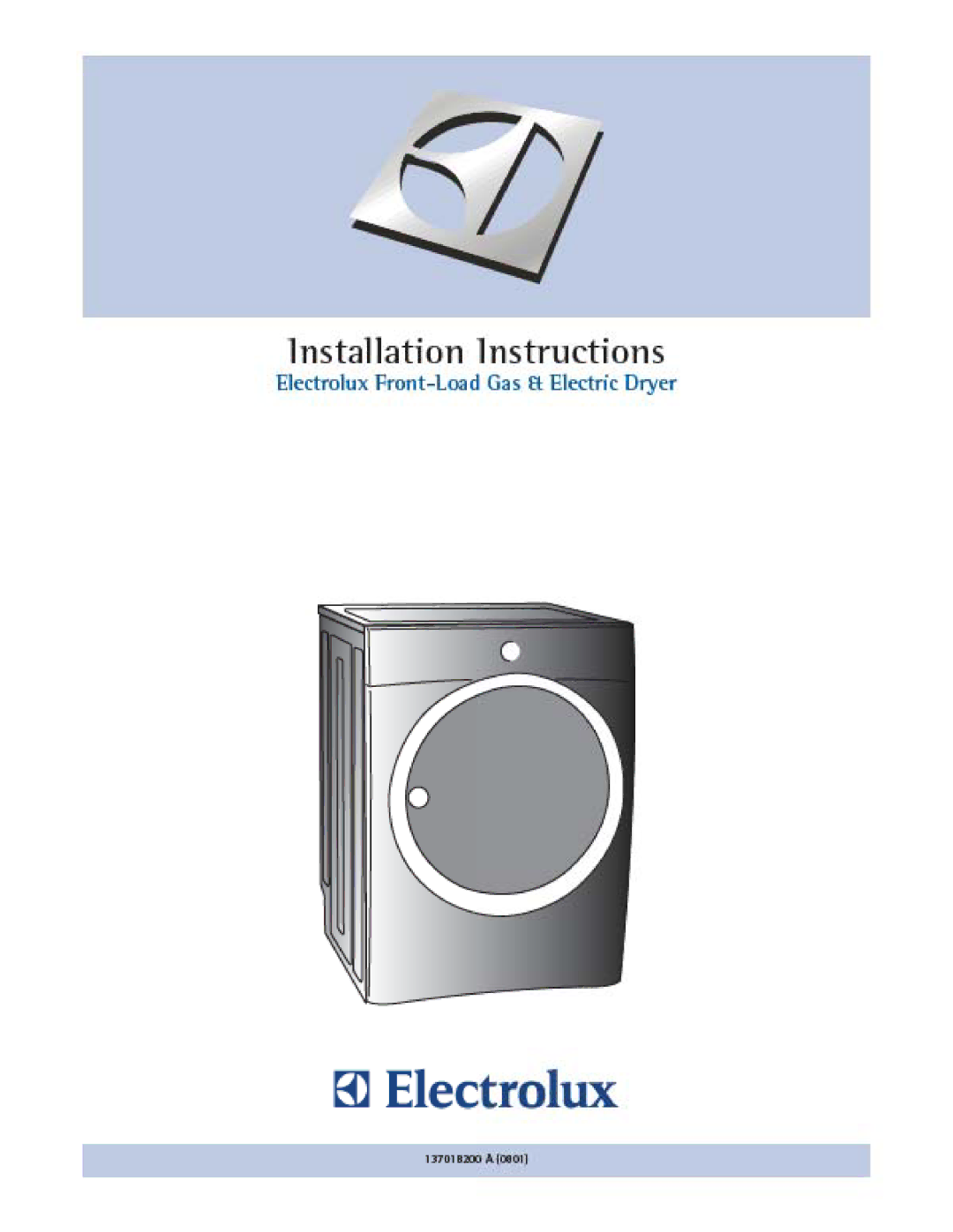 Electrolux EIGD55H manual 