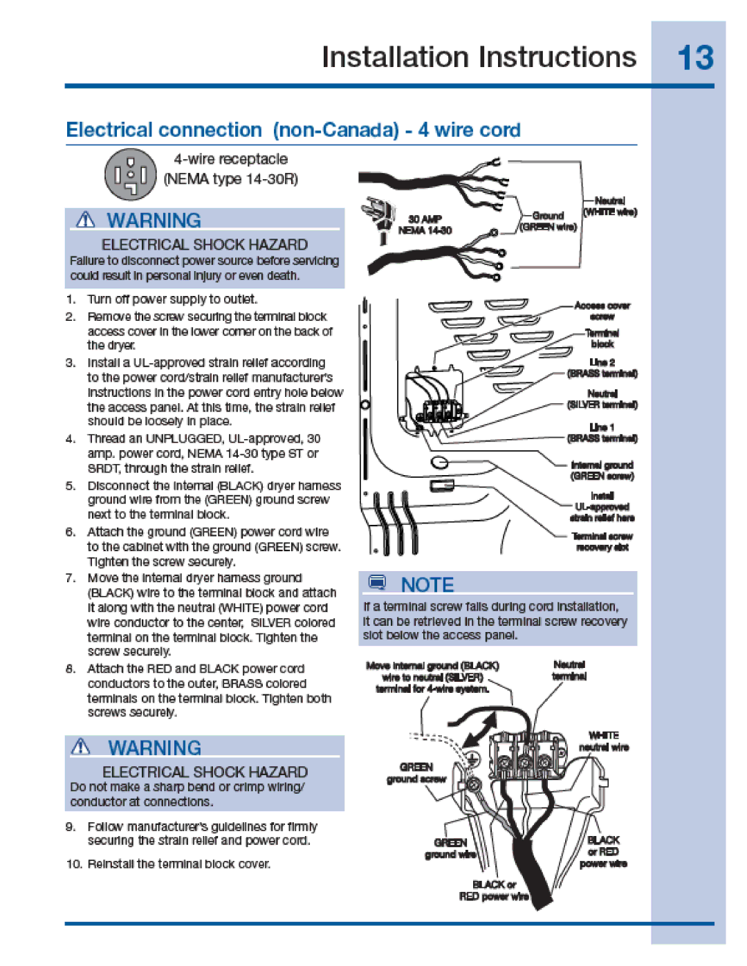 Electrolux EIGD55H manual 