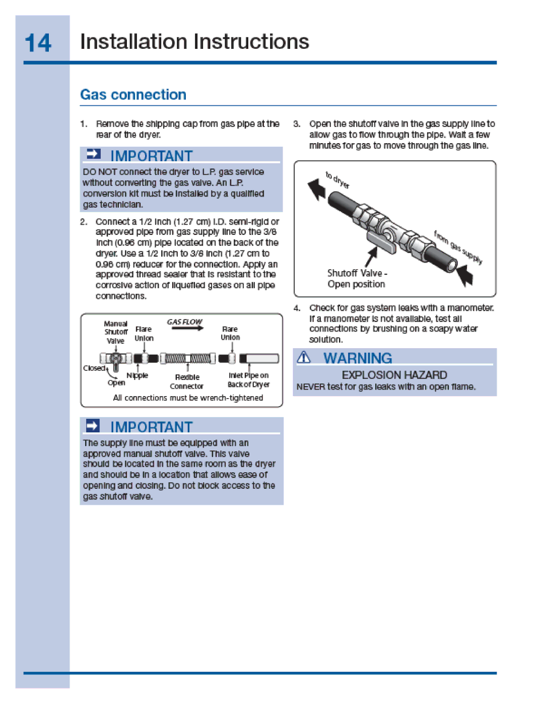 Electrolux EIGD55H manual 