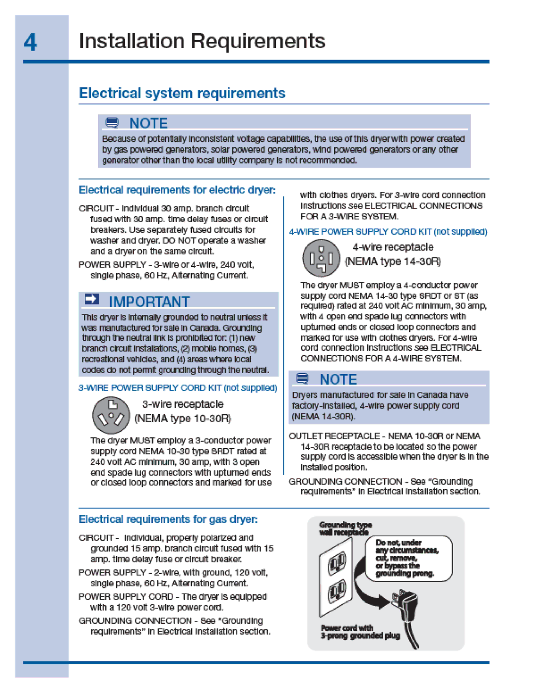 Electrolux EIGD55H manual 