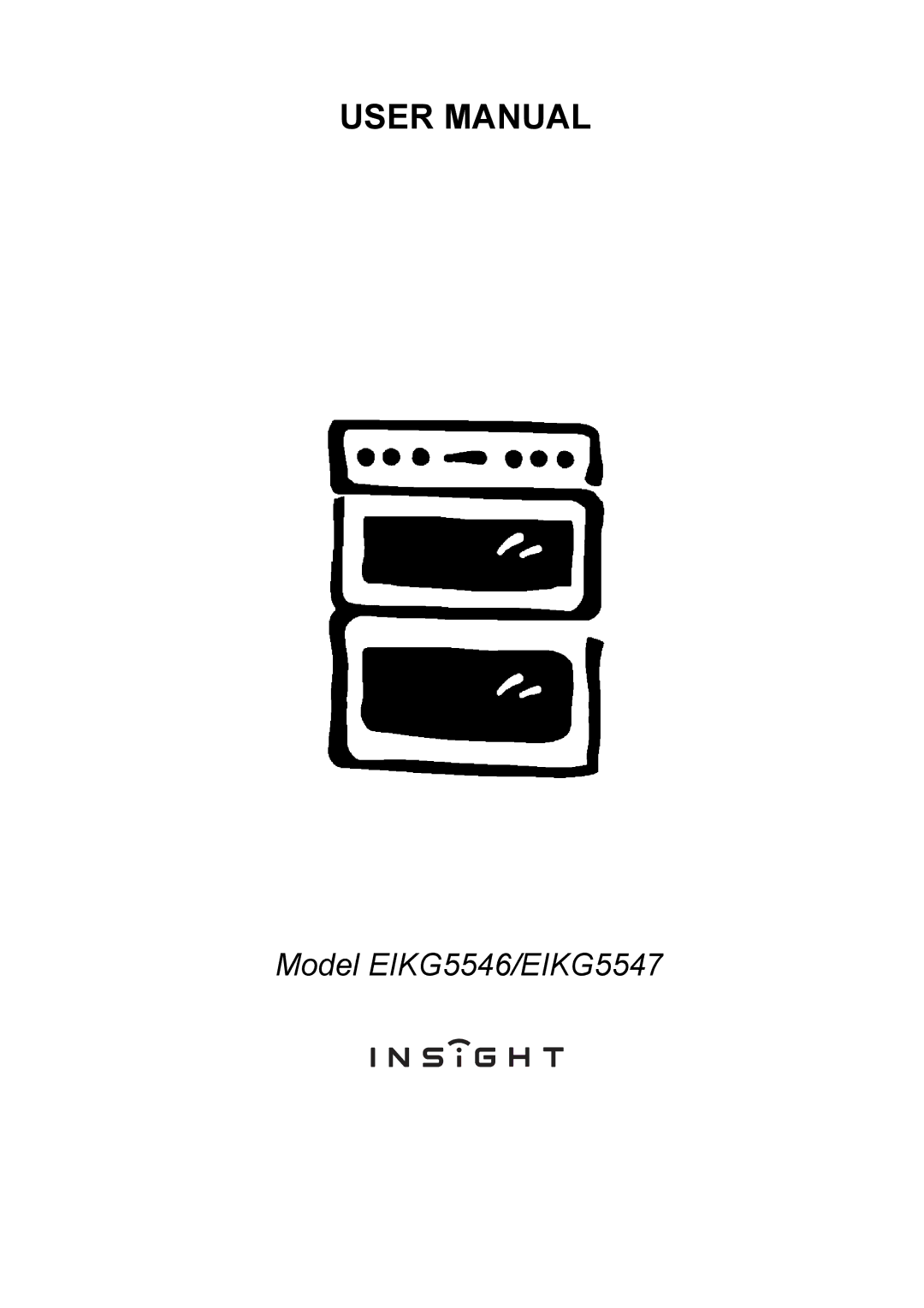 Electrolux user manual Model EIKG5546/EIKG5547 