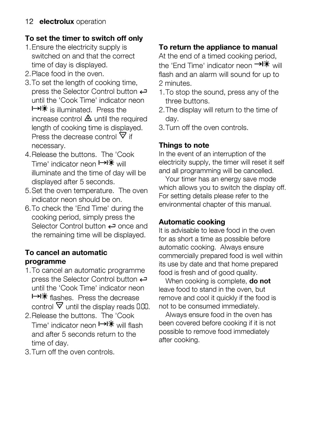 Electrolux EIKM6047 user manual 