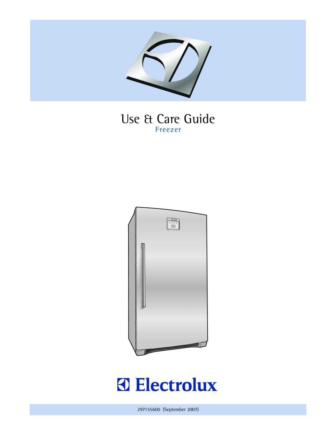 Electrolux EILFU21GS manual Use & Care Guide, Freezer, September 
