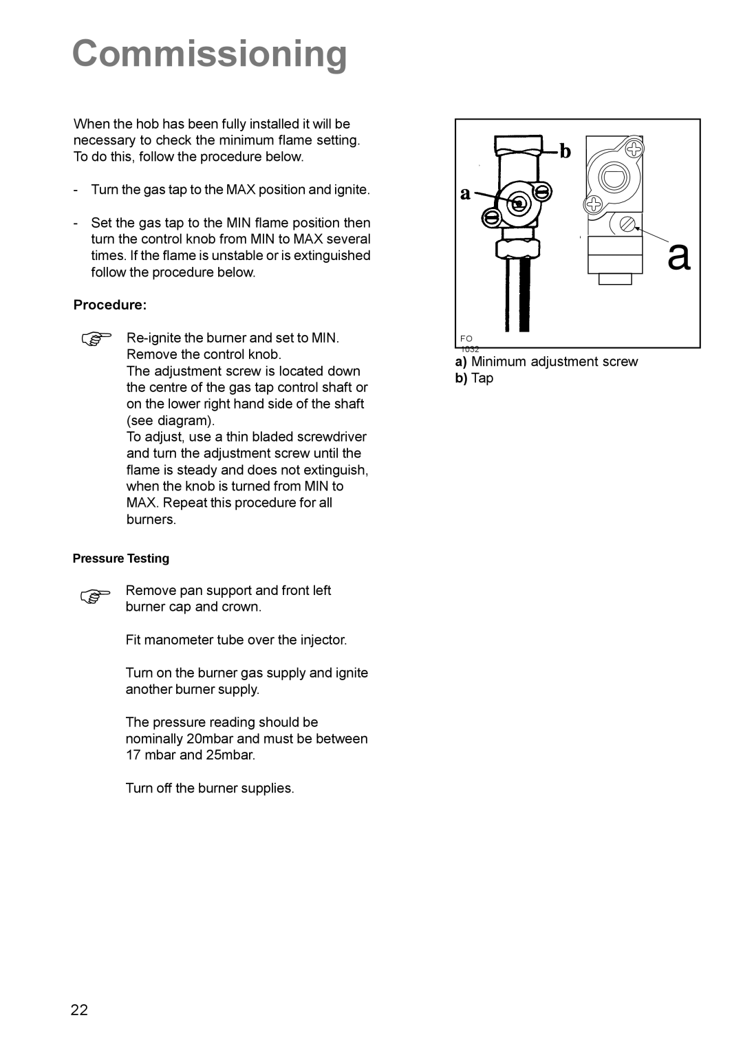 Electrolux EK 5731 manual Commissioning 