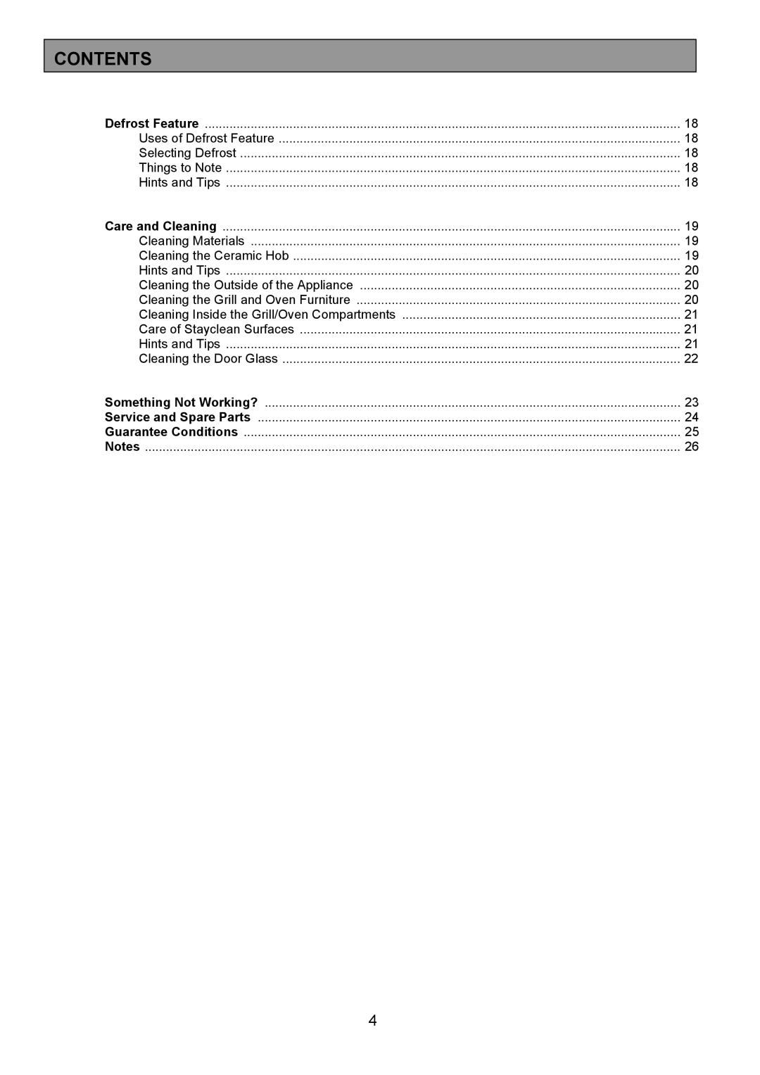 Electrolux EK5361 manual Uses of Defrost Feature 