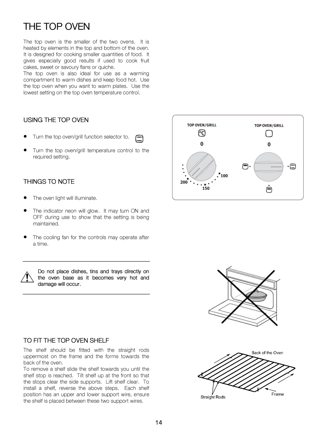 Electrolux EKC6046, EKC6047 user manual Ovenlightwillilluminate, TOP Oven 