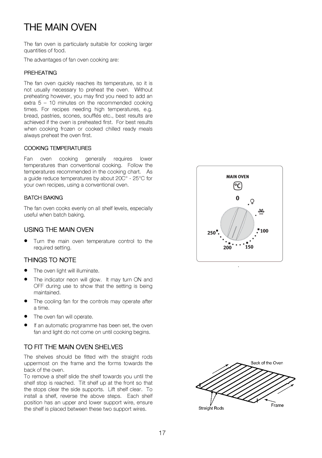 Electrolux EKC6047, EKC6046 user manual Main Oven, Operate 