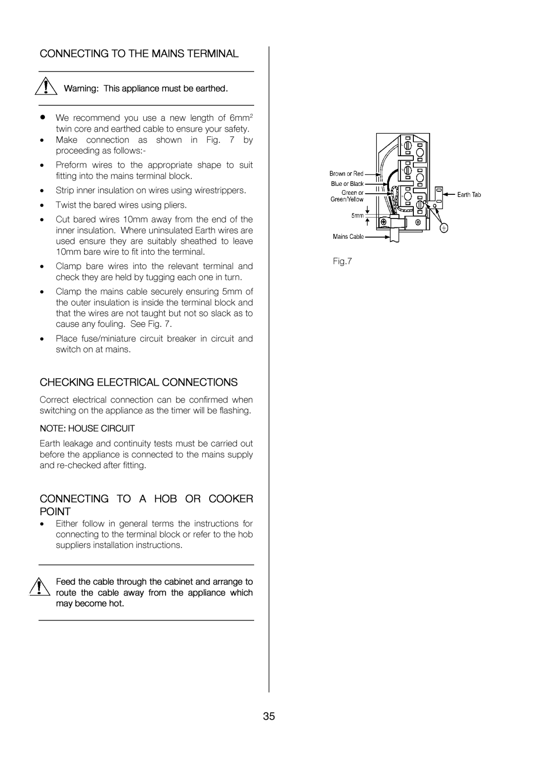 Electrolux EKC6047, EKC6046 user manual Plceon . breakercircuit 