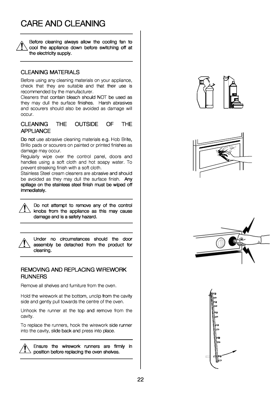 Electrolux EKC6046, EKC6047 user manual Care And Cleaning 