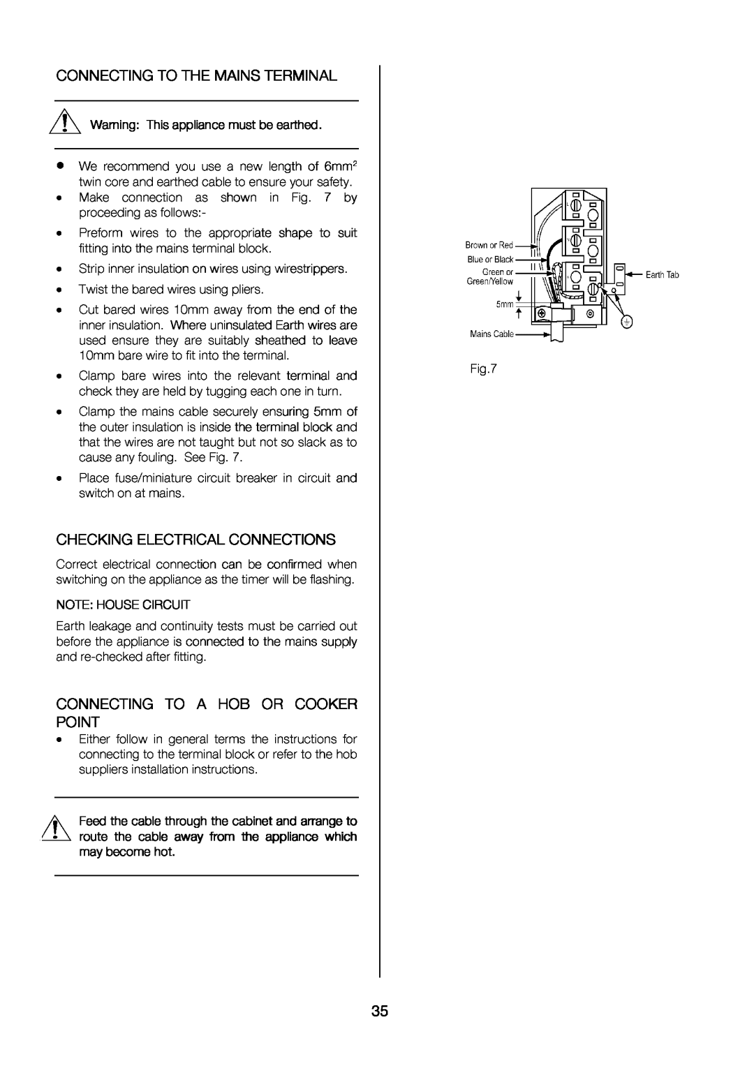 Electrolux EKC6047, EKC6046 user manual Plceon . breakercircuit, inner, Twistthe, intoth, onwiresusingwirestripper 