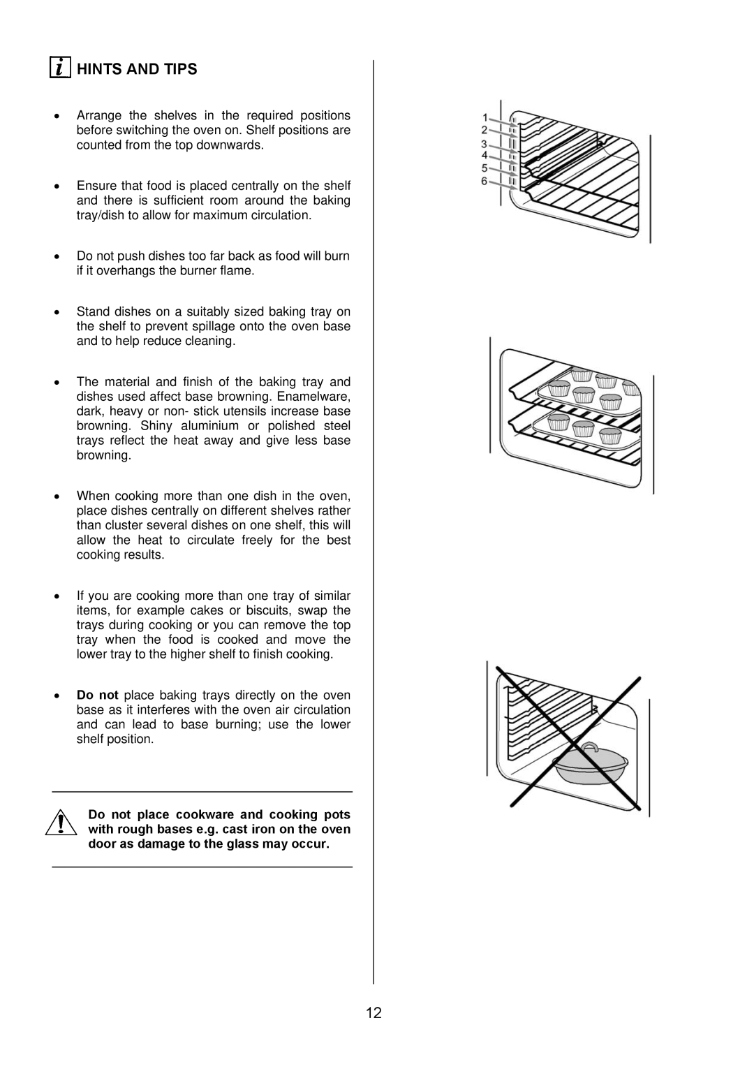 Electrolux EKG5543, EKG5542 manual Hints and Tips 