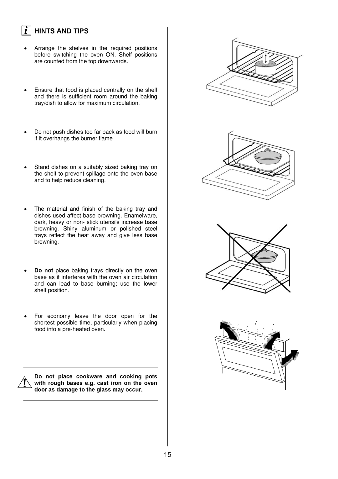 Electrolux EKG6049 user manual Hints and Tips 