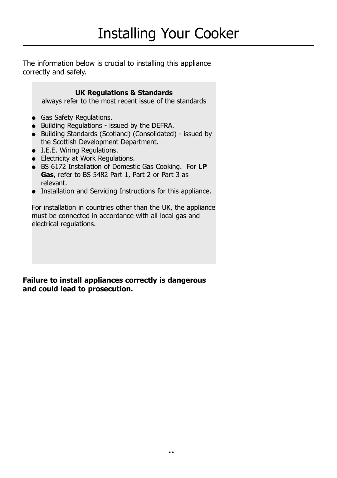 Electrolux EKM11340CN, EKM11340KN manual UK Regulations & Standards 