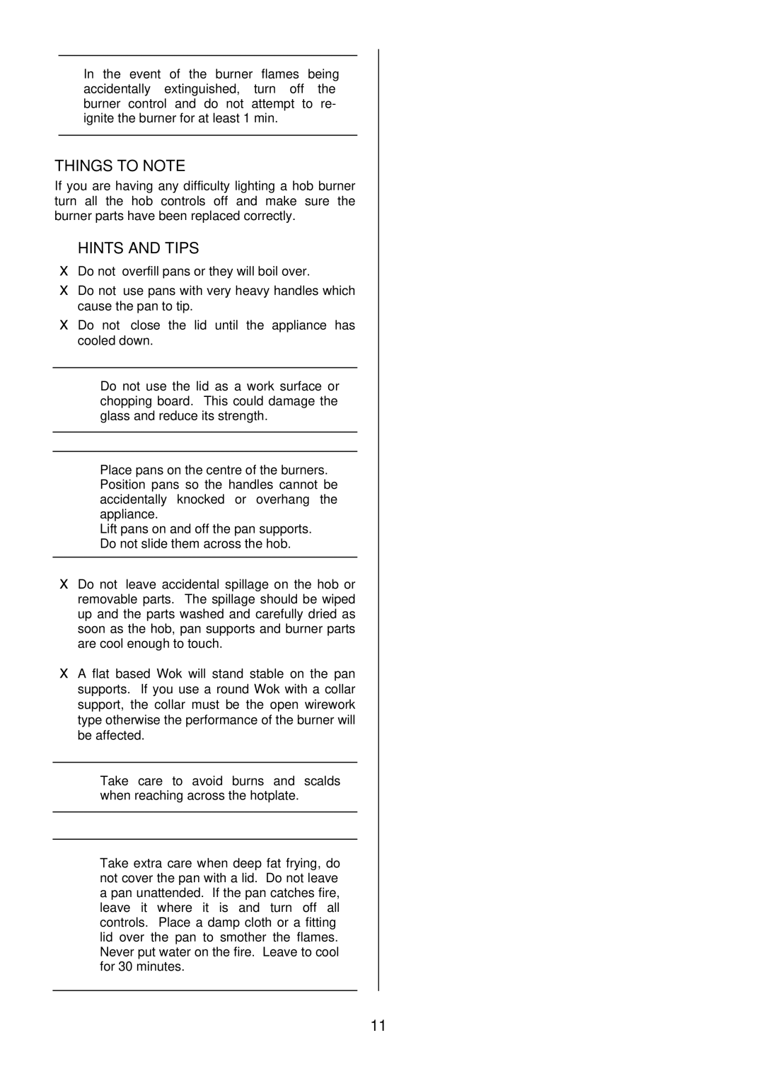 Electrolux EKM6047 user manual Hints and Tips 