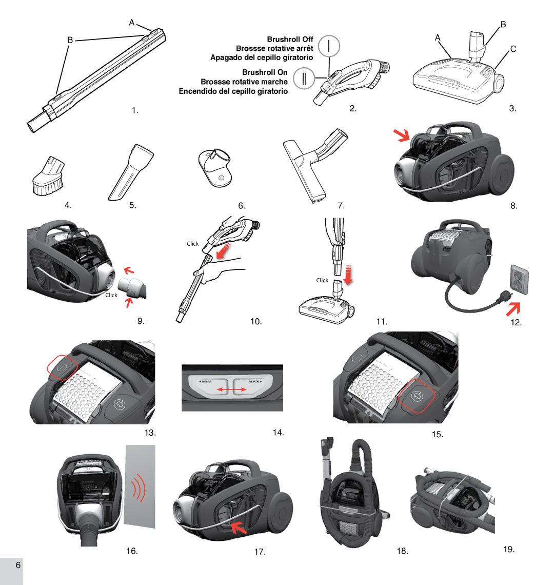 Electrolux EL4326A manual Click 