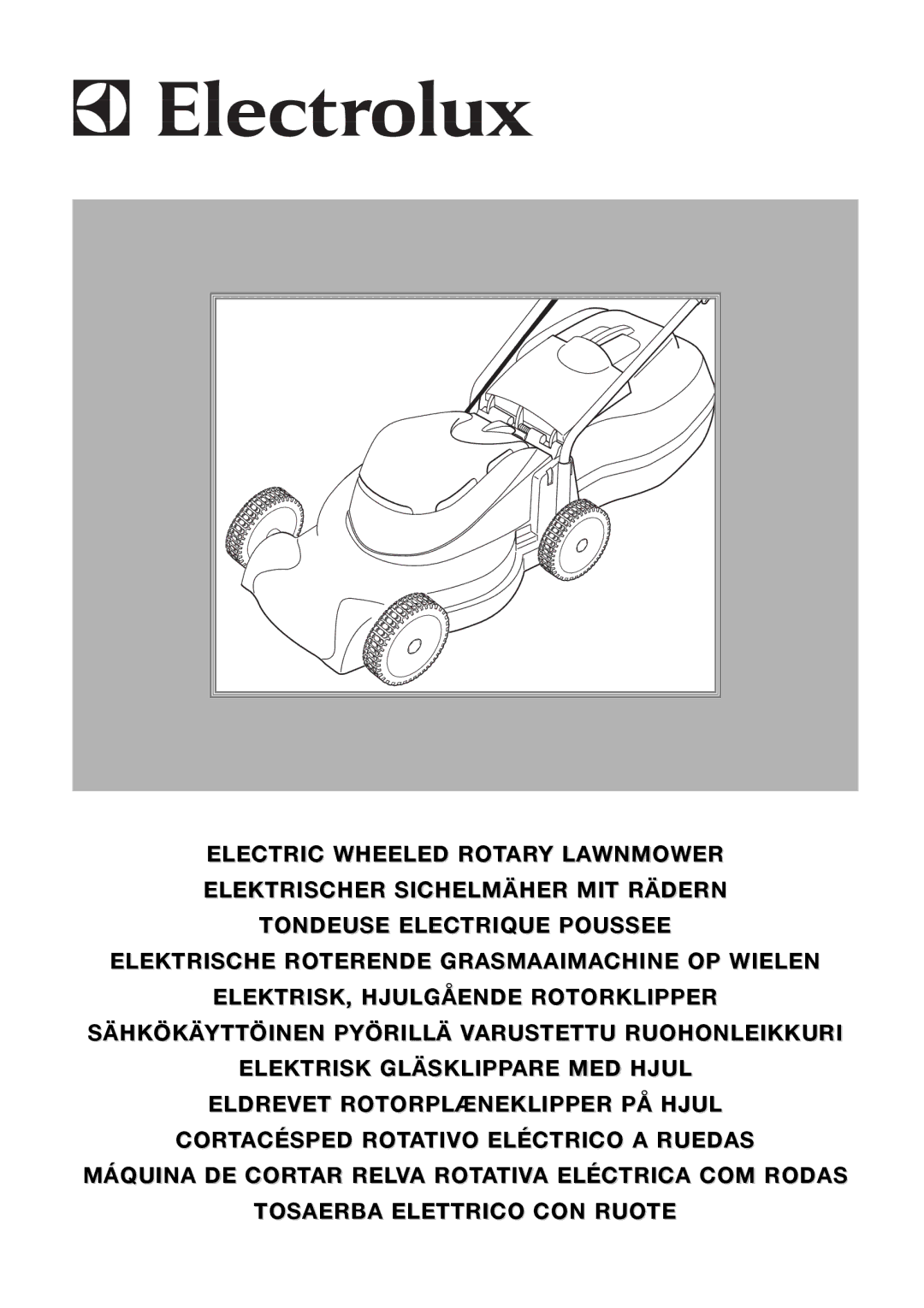 Electrolux ELECTRIC WHEELED Rotary Lawnmower manual 