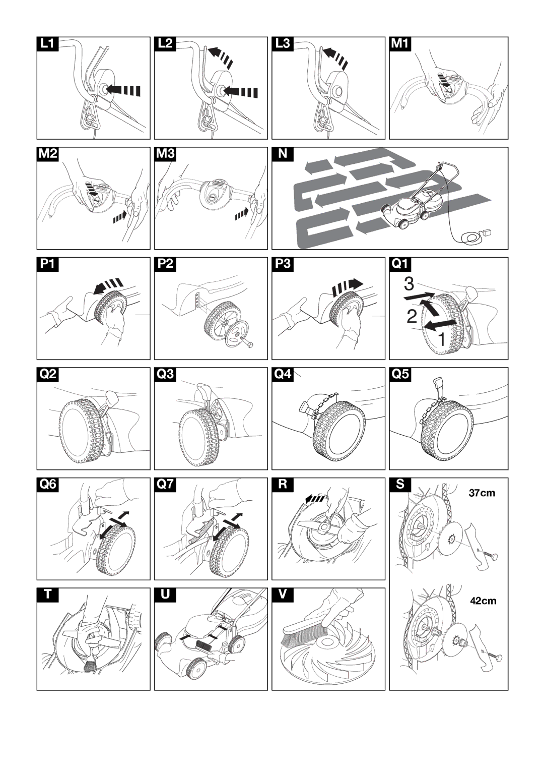 Electrolux ELECTRIC WHEELED Rotary Lawnmower manual 37cm 