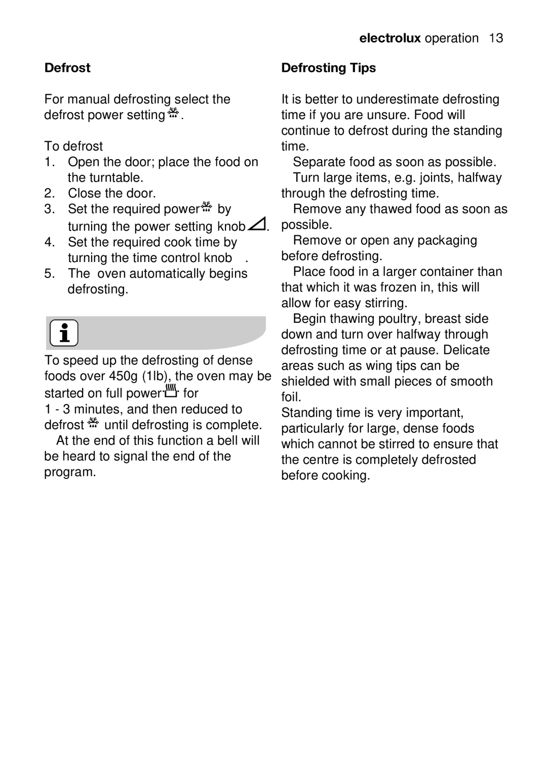 Electrolux EMM1100 user manual 